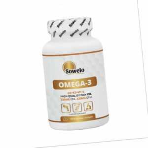 SOWELO OMEGA 3 Softgels 330 EPA 220 DHA + VITAMIN D3 + VITAMIN K2 + VITAMIN E