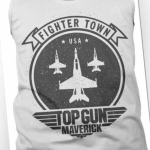 Top Gun Maverick Fighter Town Tank Top White