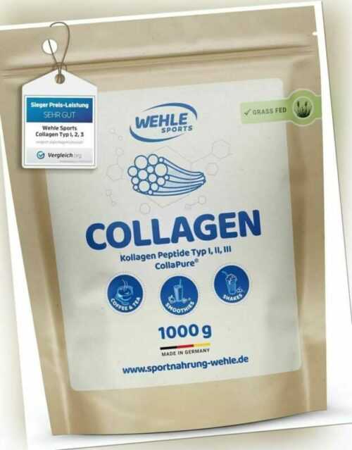 Kollagen Peptide (1000g Beutel) Bioaktives Premium Collagen Hydrolysat Peptide