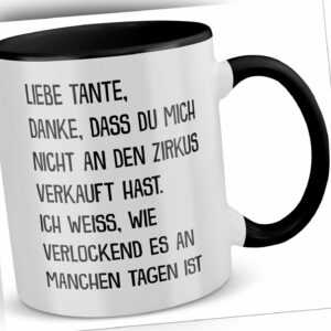 Beste Tante Geschenk zum Geburtstag Weihnachten Kaffeetasse für Frauen Lust