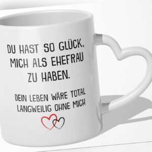 Ehemann Geschenk Hochzeitstag Kaffeetasse für Ihn Männer Tasse Hochzei