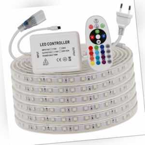 LED Stripe RGB Leiste Streifen 5050 1-25m Band Leuchte Dimmbar Lichterkette IP67