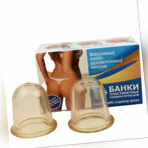 Massage Schröpfen 2er Set  Vakuum Anti Cellulite Schröpfmassage  Abnehmen