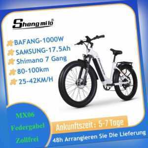 Shengmilo e-bike 80NM 26 zoll e mountain bike 3.0 Fatbike SAMSUNG-840Wh fatbike