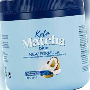 Keto Matcha Blue 150g: Diät-Cocktail mit Vitaminen und MCT-Öl
