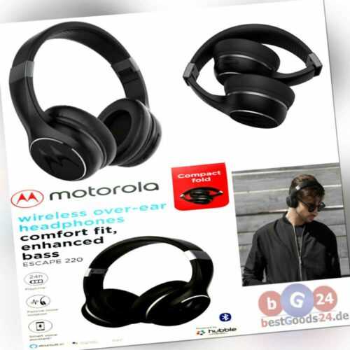 Motorola Escape 220 BT Over-Ear Kopfhörer Bluetooth bis 24std Akkulaufzeit Alexa