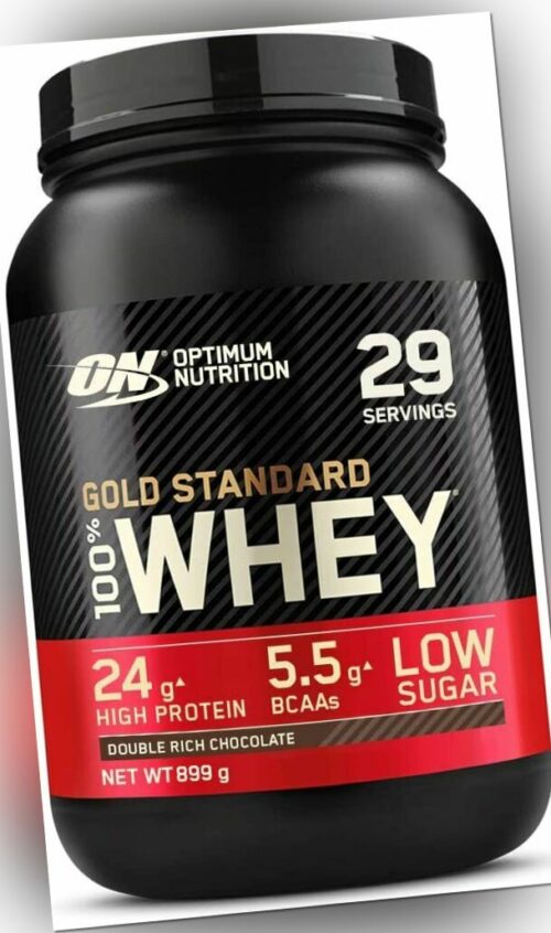 Optimum Nutrition ON Gold Standard Whey Protein Eiweißpulver Muskelau 899g