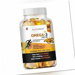 OMEGA 3 Softgels 1000 mg 60 Softgels FISCHÖL Epa Dha essentielle Fettsäuren