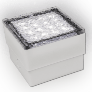 LED-Bodenleuchte McShine ''Pflasterstein'' 10x10x7cm 80lm IP65 warmweiß 230V