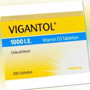VIGANTOL 1000 I.E. Vitamin D3 Tabletten, 200 St. Tabletten 13155690