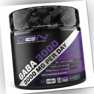 GABA-3000 320 Kapseln á 750 mg - Hochdosiert / Aminosäure - Vegan
