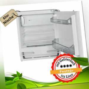 Unterbau Kühlschrank mit Gefrierfach Einbau integrierbar 82 cm Nische Festtür