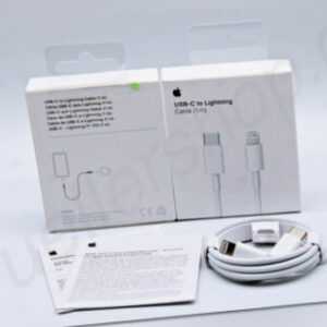 Original Apple 1m Lightning zu USB C Schnelladekabel für iPhone iPad