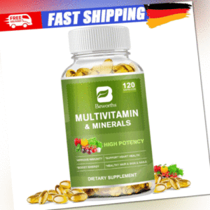 120 PCS Multivitamin & Minerals Highest Potency Vitamins complex Supplement DE
