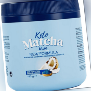 Keto Matcha Blue 150/300g Diät Shake mit Vitaminen und MCT Öl Gewichtskontrolle