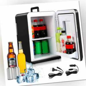 Mini Kühlschrank Kühlbox Gefrierfach Leise Auto Flaschenkühlschrank Minibar 15L