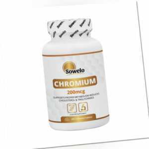 SOWELO CHROM PICOLINATE 200mcg GLUCOSE METABOLISM SUPPORT GEWICHTSVERLUSTHILFE