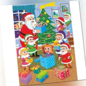Adventskalender Weihnachtsmann mit Kinder Weihnachten Schokoladenkalender Christ