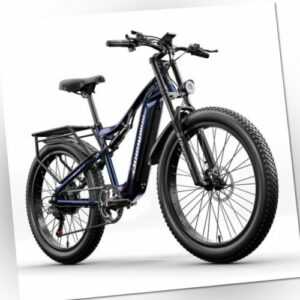 26'' Fatbike E-Fahrrad 1000W Spitze Elektrofahrrad 17.5Ah 48V Schnelles e-Bike
