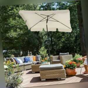 Knickbarer Sonnenschirm für Balkon,Garten 200 x 125 