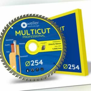 Profi MULTICUT Sägeblatt Kreissäge 254x30mm+25mm für Bosch Kappsäge GCM 350-254