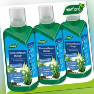 Westland 3 x 500 ml Zimmerpflanzen Dünger »Die Nr 1 in England für den Garten«