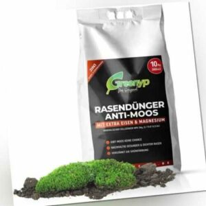 2in1 Rasendünger & Eisendünger für Rasenflächen mit Moos Eisensulfat granuliert