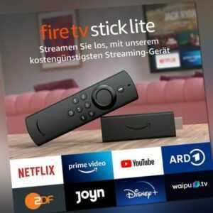 Amazon Fire TV Stick Lite FHD-Medienstreamer mit Alexa-Sprachfernbedienung