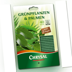 Chrysal Grünpflanzen & Palmen Düngestäbchen - 40 Stück Pflanzennahrung