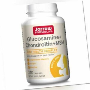 Jarrow Formulas Glucosamin + Chondroitin + MSM 240 Kapseln, Gelenkunterstützung