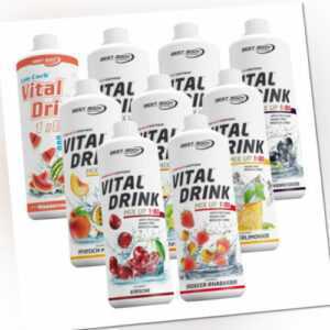 Best Body Low Carb Vital Drink Mineraldrink Konzentrat 1L Flasche Getränkesirup