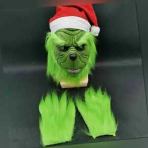 Grinch Maske Halloween Weihnachten Maske Horror Karneval Fasching Kostüm Party