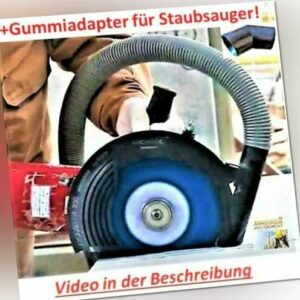 Absaughaube Staubabsaugung Winkelschleifer Staubfrei 230 mm+Gummiadapter