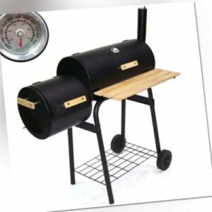 BBQ Holzkohlegrill Barbecue 56510 Smoker Grillwagen Standgrill Räucherofen