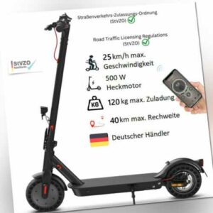 Elektro Scooter mit Straßenzulassung ABE 500W E-Scooter Klappbar Elektroroller