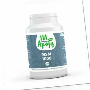 MSM 1000 | Hochdosiert mit 1000 mg pro Tablette | 120 Tabletten