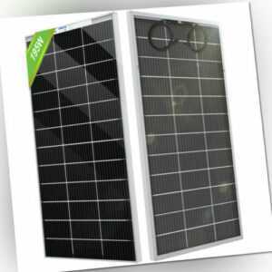 195W 12V Bifaziale Solarpanel Glas Glas Solarmodul Monokristallin Solarpanel Kit