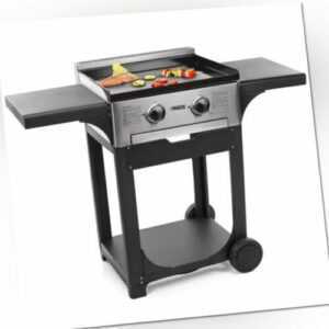 Gasgrill Deluxe - BBQ-Erlebnisse im Freien mit Gasgrillplatte und Deckel 4.8KW