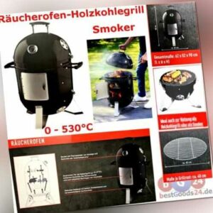 Räucherofen 3 in1 BBQ Grillen,Räuchern,Smoker Grill Tonne mit Thermometer