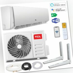 TCL Split Klimaanlage Inverter 12000 BTU R32 WLAN 3,4 kW A++ mit Montageset