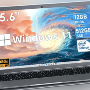 SGIN 15,6 Zoll Laptop 12 GB RAM 512 GB SSD Windows 11 Celeron Up to 2,8GHz WiFI