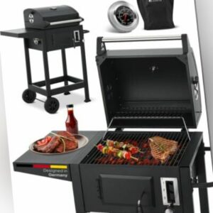 Grill Holzkohlegrill Grillwagen Holzkohle Kohlegrill Wagen Grillfläche Juskys®