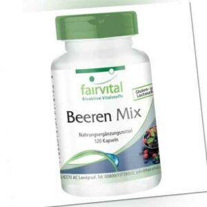 Beeren Mix Antioxidantien Kapseln - 8 Beeren mit Spirulina - VEGAN |  fairvital