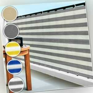 Balkonsichtschutz Windschutz 90x500 cm UV-Schutz Sichtschutz wetterbeständig