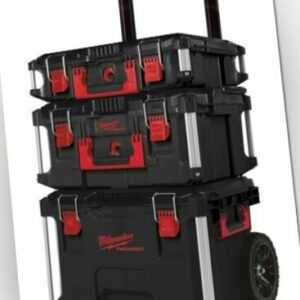 MILWAUKEE Koffer Trolley Baukastensystem PACKOUT Box stapelbare Werkzeugkiste