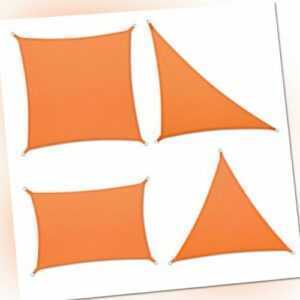 Sonnensegel in Orange PES Sonnenschutz Sichtschutz Regenschutz Windschutz Segel