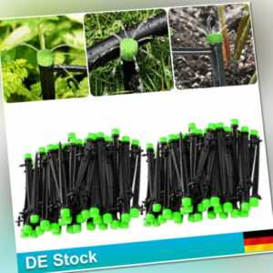 100er Set Garten Bewässerungssystem Tropfer Micro Drip Pflanzen Wasserspender DE