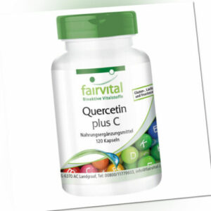 Quercetin + Vitamin C 120 Kapseln Antioxidantien Bioflavonoide VEGAN | fairvital