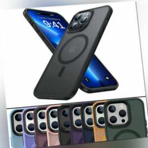 Hülle für iPhone 15 14 13 12 11 Pro Max Magsafe Handy Case Display Kamera Schutz