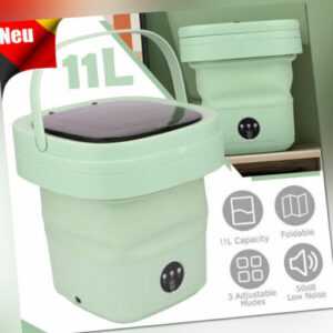 Faltbare Mini-Waschmaschine Reise Camping Waschmaschine Waschautomat 11 Liter